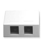 ICC 2-Port White Surface Mount Box 25-Pack Recessed - Image 3