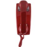 Viking Electronics hearing aid compatible VoIP wall phone red