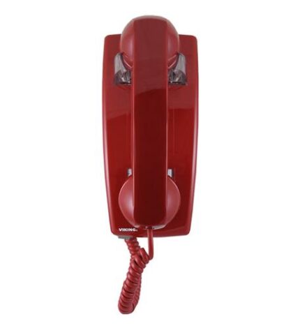 Viking VK-K-1900W-IP-RED Classic VoIP Wall Phone - Red