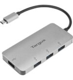 Targus ACH226BT USB C to Four Port USB 3 Hub for Laptops - Image 2