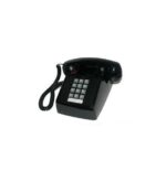 Cortelco Black Desk Phone with Volume & Message Light