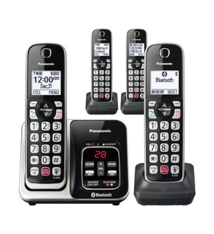Panasonic 4-Handset Link2Cell Cordless Phone DECT 6.0