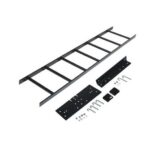 Wavenet 5' Rack-to-Wall Ladder Rack Kit Black Steel