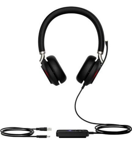Yealink Headsets UH38 Leatherette Duo Headset with LED Mic