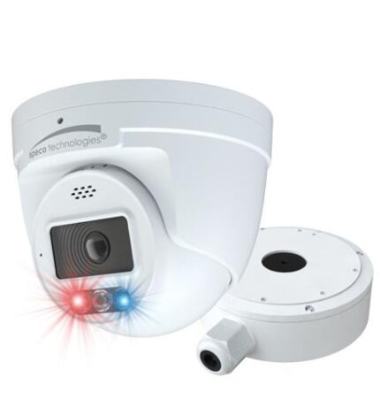 SPECO O8TDD2 8MP AI IP Turret Camera with Audio Lights