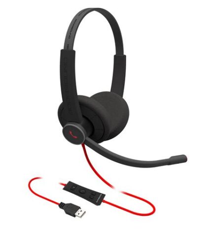 ADDASOUND Noise Cancelling USB Binaural Headset for Professionals