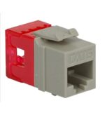 ICC Gray Cat 6 Keystone Jack HD Module - High-Speed