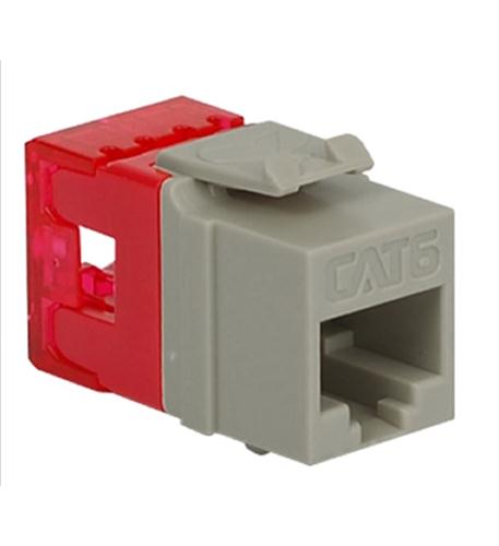 MODULE, CAT 6, HD, GRAY ICC Gray Cat 6 Keystone Jack HD Module - High-Speed - Image 1