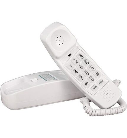 Golden Eagle Trimstyle White Corded Phone with Ringer