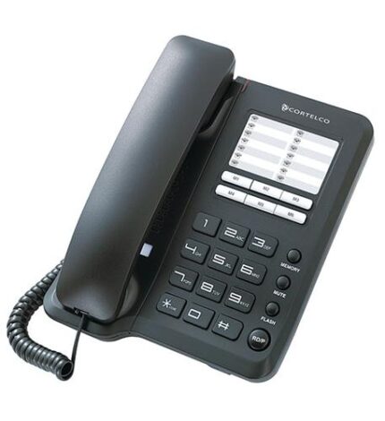 Cortelco ITT-2933-BK Single Line Economy Phone Black
