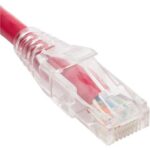 ICC 3ft Red CAT6 Patch Cord with Clear Boot