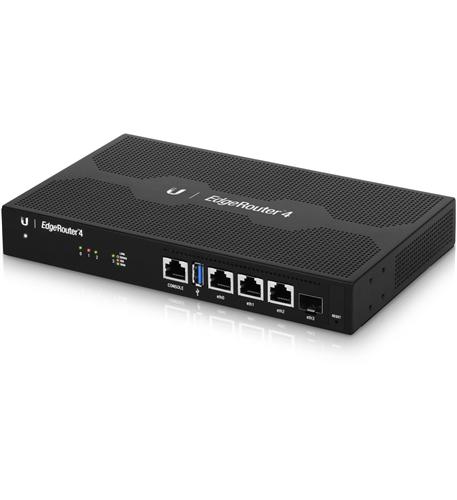 EDGEROUTER 4-PORT Ubiquiti US Fanless 4-Port Gigabit Router for Home Use - Image 1
