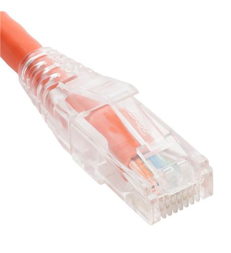 PATCH CORD CAT6 CLEAR BOOT 5' ORANGE ICC Cat6 Patch Cord 5ft Orange Clear Boot - Gold Plated - Image 1