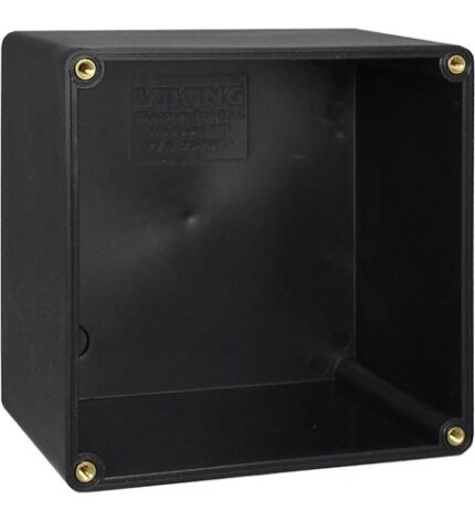 Viking Electronics VK-259576 Black Plastic Rough-In Box for E-10A