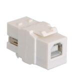 ICC White USB A to B Female Adapter Module for Peripherals