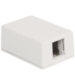 ICC 25 Pack White 1-Port Surface Mount Box with Cover - Image 2