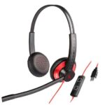 ADDASOUND Dual-Mic Noise Canceling Binaural UC Headset