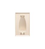 ICC IC640BSSIV Ivory Single Gang Low Voltage Faceplate - Image 2