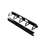 ICC 1U Metal Panel Cable Management Ring with Cover