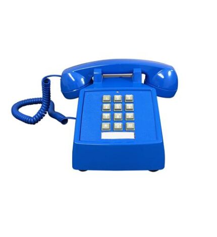 Cortelco Blue Desk Phone with Volume Control & ADA Compliant