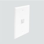 Wavenet FP01PWH White Single Port Flush Faceplate