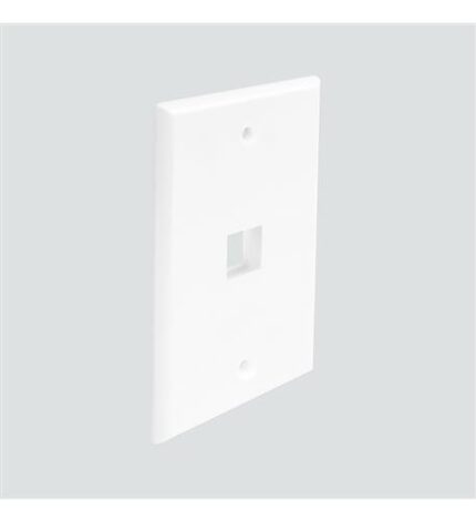 Wavenet FP01PWH White Single Port Flush Faceplate