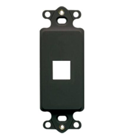 ICC IC107DI1BK Black 1-Port Decora Insert for Voice Data