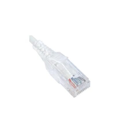 ICC ICPCSH10WH Slim Clear 10ft Cat6 Patch Cord for Networking