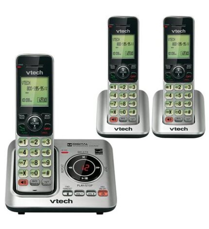 Vtech CS6629 DECT 6.0 Cordless Phone System with 3 Handsets