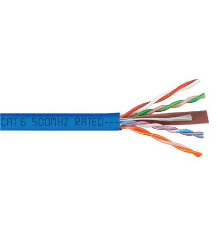 ICC CMP CAT6 Plenum Ethernet Cable 500MHz Blue