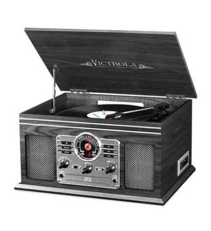 Victrola 6-in-1 Entertainment Center with Bluetooth & Turntable