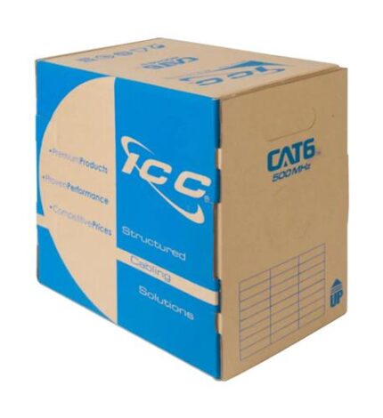 ICC CAT6 Plenum Cable 500MHz White - High Performance
