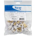 ICC 25-Pack RJ-11 Voice Modules White Category 3