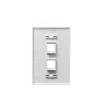 ICC White Oversized 2-Port Faceplate for Outlet Box - Image 3
