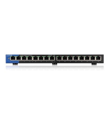 LINKSYS LGS116P 16-Port Gigabit PoE Plus Desktop Switch