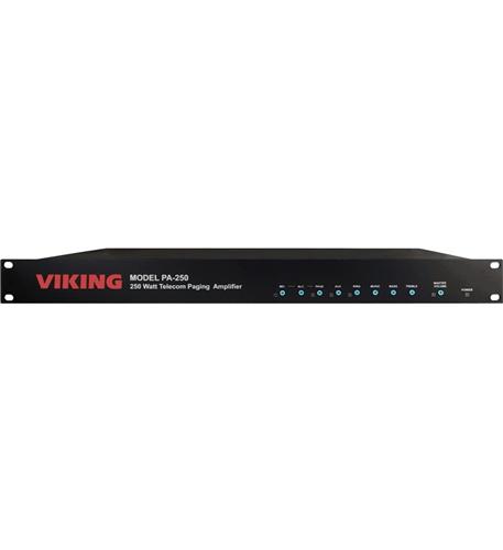 250 Watt / 70V Telecom Paging Amplifier Viking VK-PA-250 250W 70V Telecom Paging Amplifier - Image 1