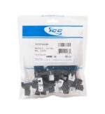 ICC CAT6A HD Network Module 25-Pack Black