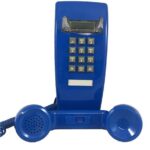 Cortelco Mini Wall Phone Blue with Volume Control