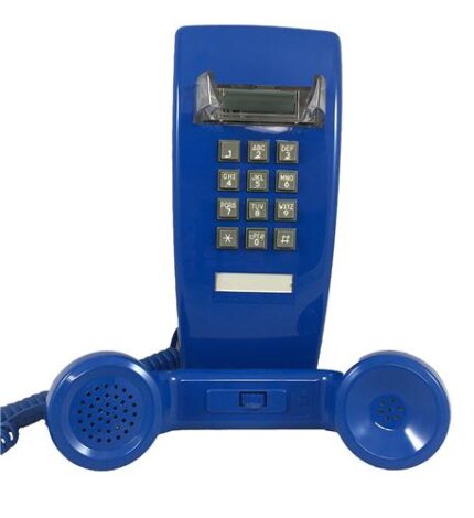 Cortelco Mini Wall Phone Blue with Volume Control