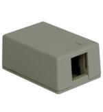SURFACE MOUNT BOX, 1-PORT, GRAY - Image 2