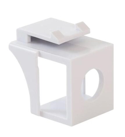 ICC IC107BN2WH White Keystone Cable Feedthrough Module 10-Pack
