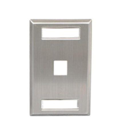 ICC IC107S01SS Stainless Steel 1-Gang 1-Port ID Wall Plate