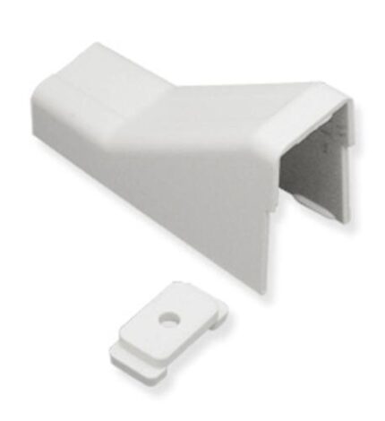 ICC White 1 1/4 Inch Ceiling Entry and Clip for Cable Raceway