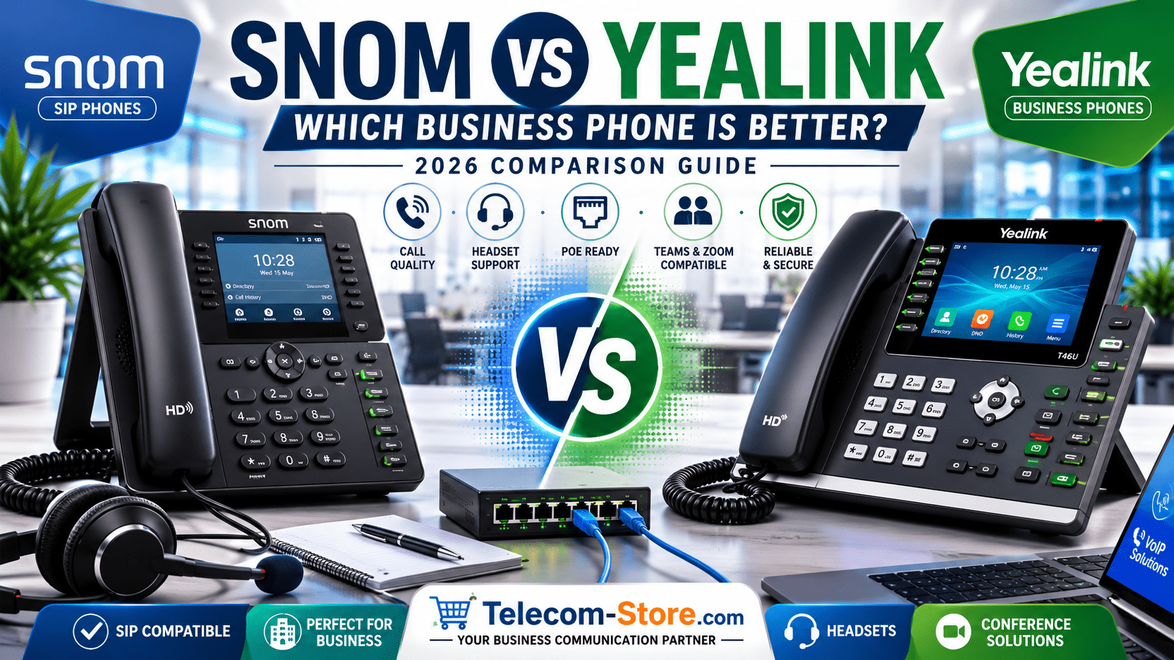 Snom vs Yealink: Which Business Phone Is Better?